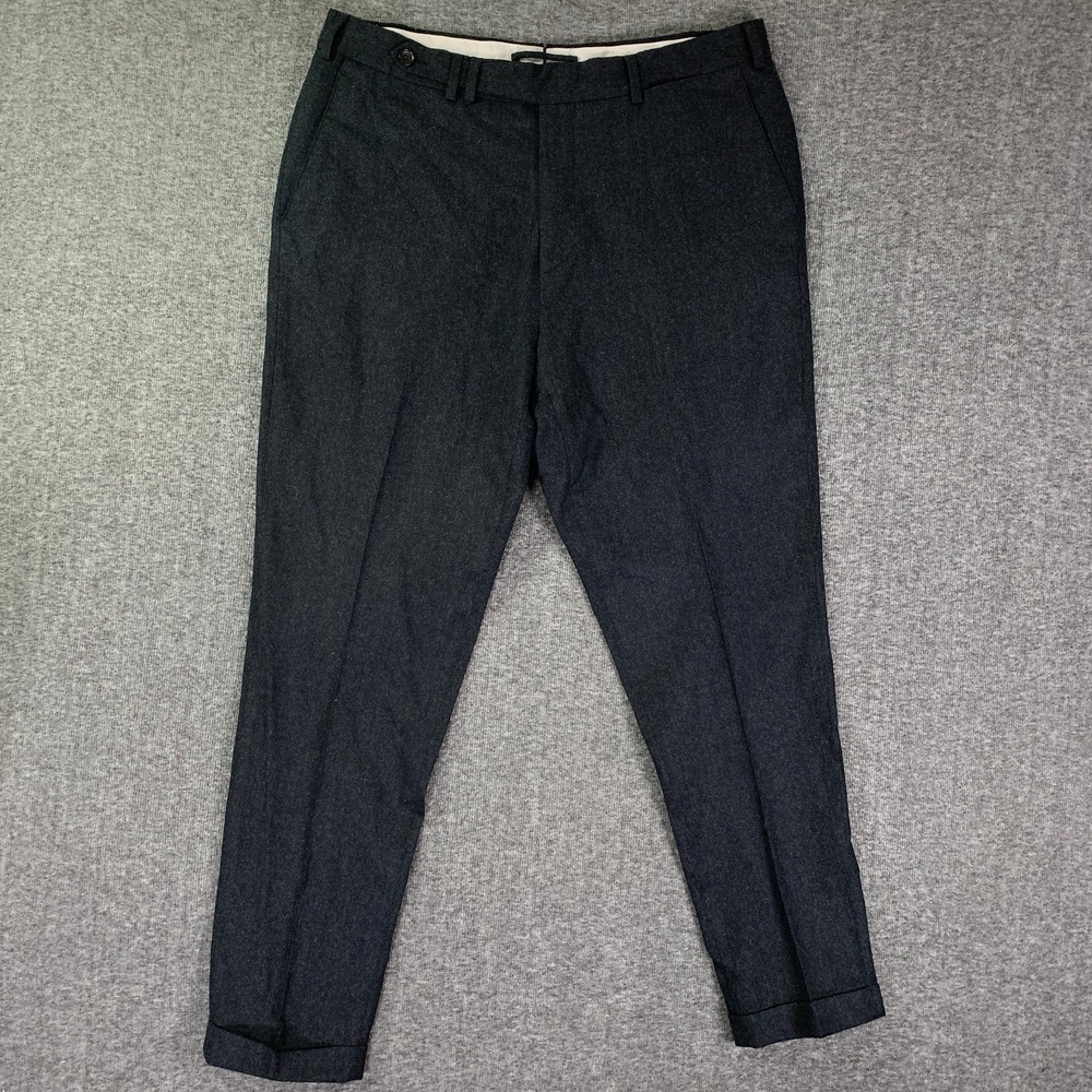 Suitsupply Wool Pant Men 36x29 Blake Vitale Barberis Canonico Flannel Old Money